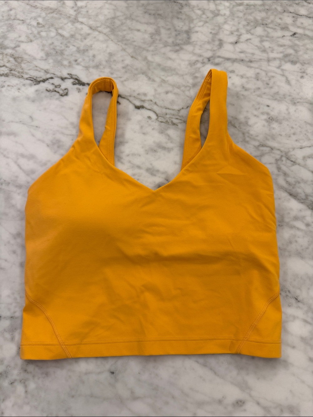 Lululemon V-Neck Bralette Crop Top - Mustard Yellow